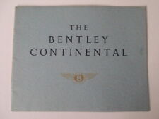 Bentley continental orig for sale  UK