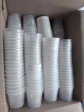 Lote 214 tazas individuales de yogur vacías para molde de velas de jabón artesanías en su mayoría recolector segunda mano  Embacar hacia Mexico