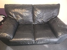 Black reclining lounge for sale  PETERBOROUGH
