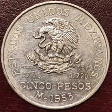 1953 messico pesos usato  Acqui Terme