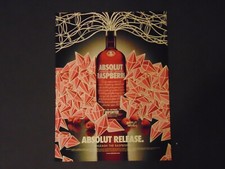 2004 ABSOLUT RASPBERRI UNLEASH THE RASPBERRY anúncio de arte vintage impresso comprar usado  Enviando para Brazil