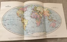 Antique map c1920 for sale  TORRINGTON