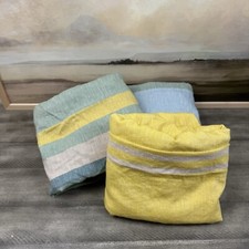 Usado, Conjunto de lençóis de berço GreenRow listras coloridas algodão linho/3 legais multicoloridas novo sem etiquetas comprar usado  Enviando para Brazil