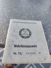 Ddr gdr wehrdienstausweis gebraucht kaufen  Heidenau, Dohna, Müglitztal