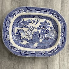 Antique blue willow for sale  LIVERPOOL