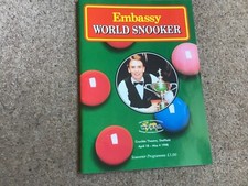 Embassy snooker programme for sale  YORK