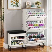 Farmhouse shoe cabinet for sale  Atlanta