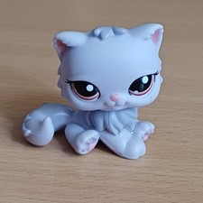Gato persa Lps Littlest Petshop olhos castanhos roxos #1041 animal de estimação único comprar usado  Enviando para Brazil