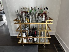 mirrored bar cart for sale  Ridgewood