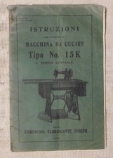 Istruzioni macchina cucire usato  Italia