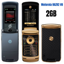 Usado, Celular flip GSM 2G desbloqueado original Motorola RAZR2 V8 2MP MP3 2GB  comprar usado  Enviando para Brazil