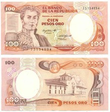 Usado, COLOMBIA NOTE 100 PESOS ORO 1984 P 426a AXF comprar usado Usado, COLOMBIA NOTE 100 PESOS ORO 1984 P 426a AXF comprar usado  Enviando para Brazil