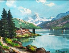 Tableau huile bois d'occasion  Magny-les-Hameaux