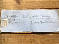 1861 invoice receipt for sale  NORWICH