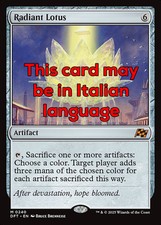 Mtg radiant lotus usato  Italia