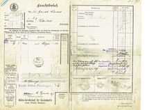 Frachtbrief staatseisenbahn sa gebraucht kaufen  Kassel