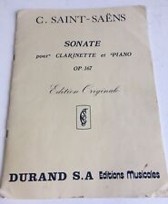Saint saëns sonata for sale  SOUTHPORT