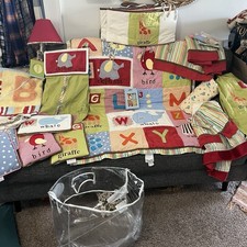 19 peças CoCaLo bebê alfabeto sopa berço decoração quarto tapete abajur colcha valances comprar usado  Enviando para Brazil