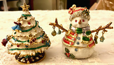 Enamel jeweled snowman for sale  Harris