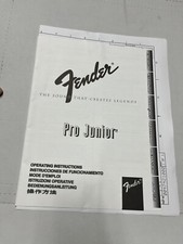 Instruções e esquemas operacionais Fender Pro Junior comprar usado  Enviando para Brazil