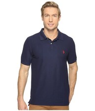 Polo Assn. dos EUA Polo masculino 302158 Ultimate Pique, clássico azul marinho tamanho G, usado comprar usado  Enviando para Brazil