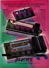 Década de 1990 • Efeitos de guitarra ZOOM 4040 1010 3030 anúncio impresso • anúncio ADS.11, usado comprar usado  Enviando para Brazil