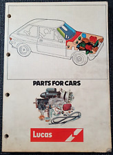 Lucas parts cars for sale  PRESTON