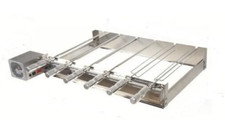 Churrasqueira brasileira rotisserie grelha de aço inoxidável 5 espetos churrasqueira inox 5 espetos comprar usado  Enviando para Brazil