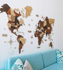 3dwooden map rustic for sale  Quincy