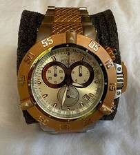 Invicta Swiss Subaqua Noma III cronógrafo masculino 2 tons pulseira rosa/prata 500M comprar usado  Enviando para Brazil