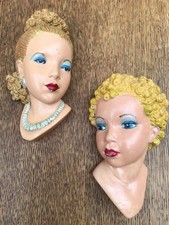 Pair vintage chalkware for sale  BLANDFORD FORUM