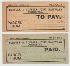 Railway parcel labels for sale  CHESTER