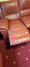 Leather sofa recliner for sale  THIRSK