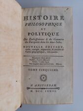 Raynal histoire philosophique d'occasion  Dabo