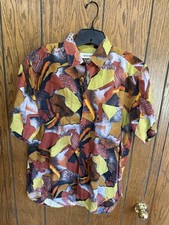 Camisa masculina funky manga curta geométrica BROMPTON GRANDE ANOS 80/90 comprar usado  Enviando para Brazil