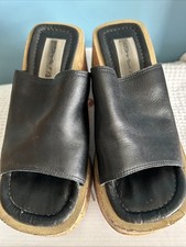Leather wedges size for sale  SUTTON