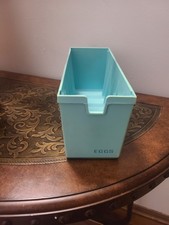 Bandeja de recipiente vintage para armazenamento de ovos geladeira 11x5x4" azul turquesa comprar usado Bandeja de recipiente vintage para armazenamento de ovos geladeira 11x5x4" azul turquesa comprar usado  Enviando para Brazil