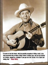 Gene autry signature for sale  Flint