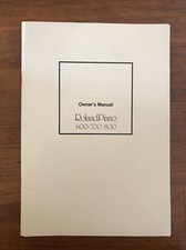 Usado, Roland Piano 600 700 800 Manual do Proprietário 1987 Vintage Muito Bom Raro comprar usado  Enviando para Brazil