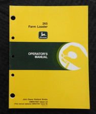 JOHN DEERE 30 40 50 55 SERIES TRATOR 265 CARREGADOR AGRÍCOLA OPERADOR MANUAL BOM, usado comprar usado  Enviando para Brazil
