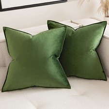 Velvet plain cushion for sale  USA