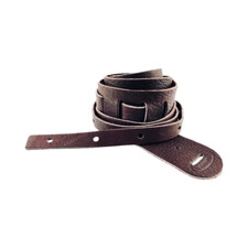 LAKOTA LEATHERS Bison - American Buffalo Cradle Banjo Strap! CHOCOLATE 2" comprar usado  Enviando para Brazil