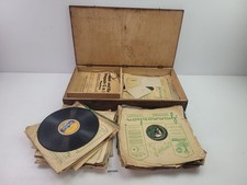 Holzkiste schellackplatten ver gebraucht kaufen  Burgstädt