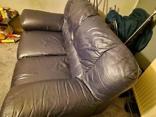 Blue leather seater for sale  LUTON