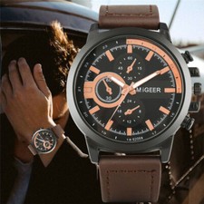 Relógio de pulso masculino Relogio Masculino quartzo pulseira preta militar analógico presentes comprar usado  Enviando para Brazil