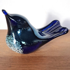Signed cobalt blue for sale  CHIPPING CAMPDEN