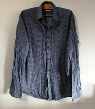 Chemise bleue coton d'occasion  Bourg-de-Thizy