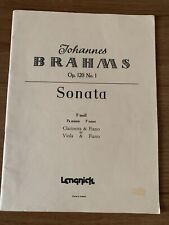 Johannes brahms op.120 for sale  BIRMINGHAM