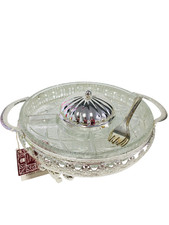 Vintage glass silver for sale  RUGBY