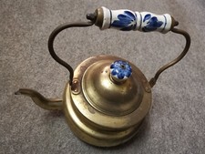 Messing teekanne der gebraucht kaufen  Hamburg